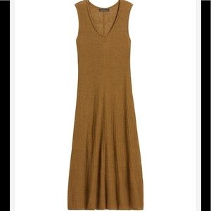 Banana Republic Linen Blend Ribbed Sweater Dress